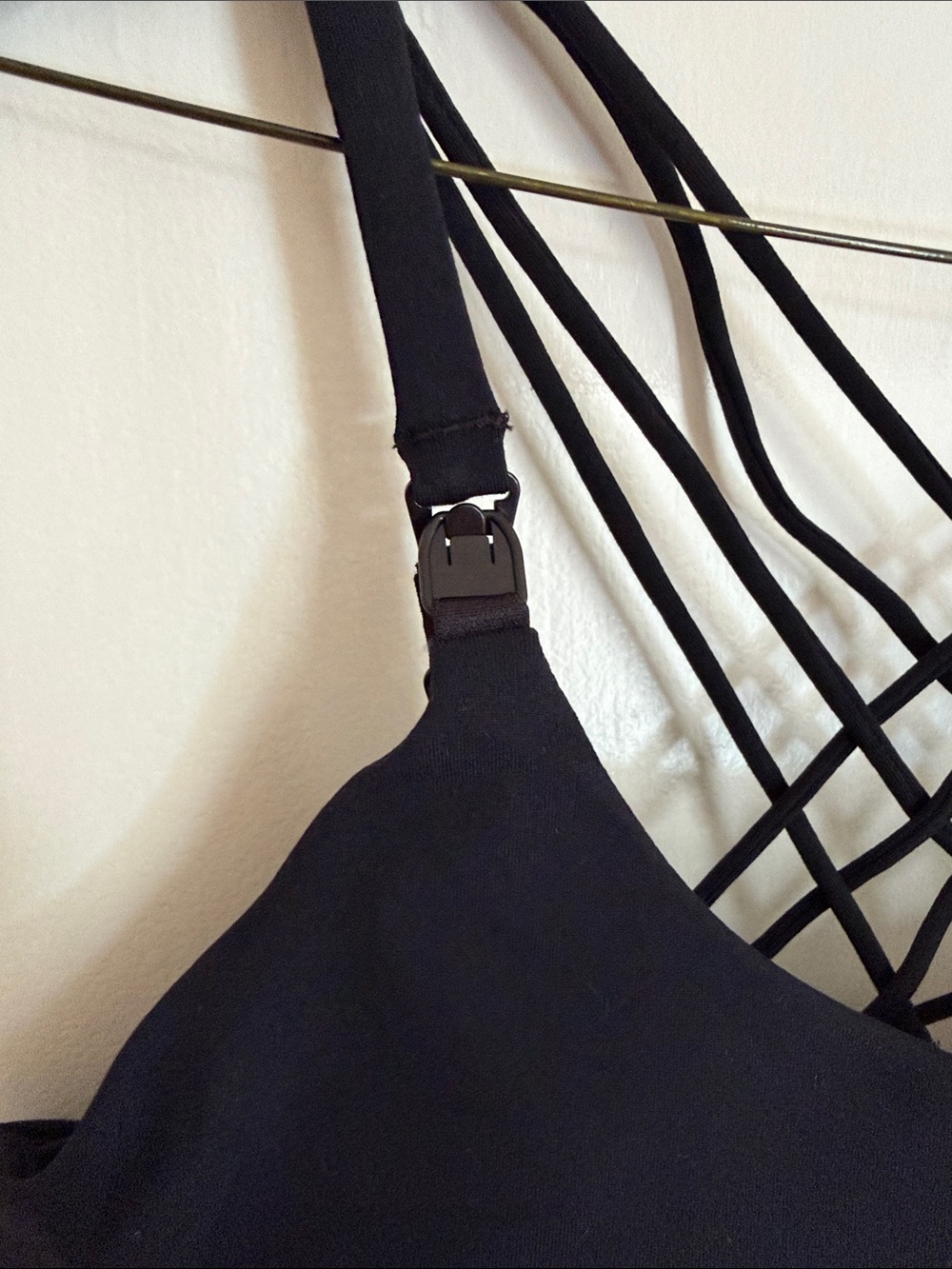 Swear and Milk Oceane 3 Yoga Nursing Handd Free Pumping Sports Bra XL Black - Picture 4 of 7
